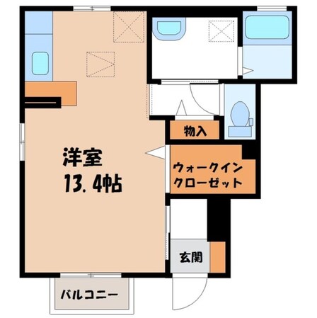 宇都宮駅 バス14分  駒生町下車：停歩4分 1階の物件間取画像